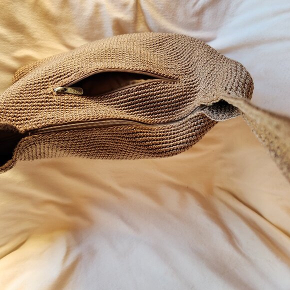 The SAK large brown woven lined HOBO bag BOHO - Picture 7 of 10